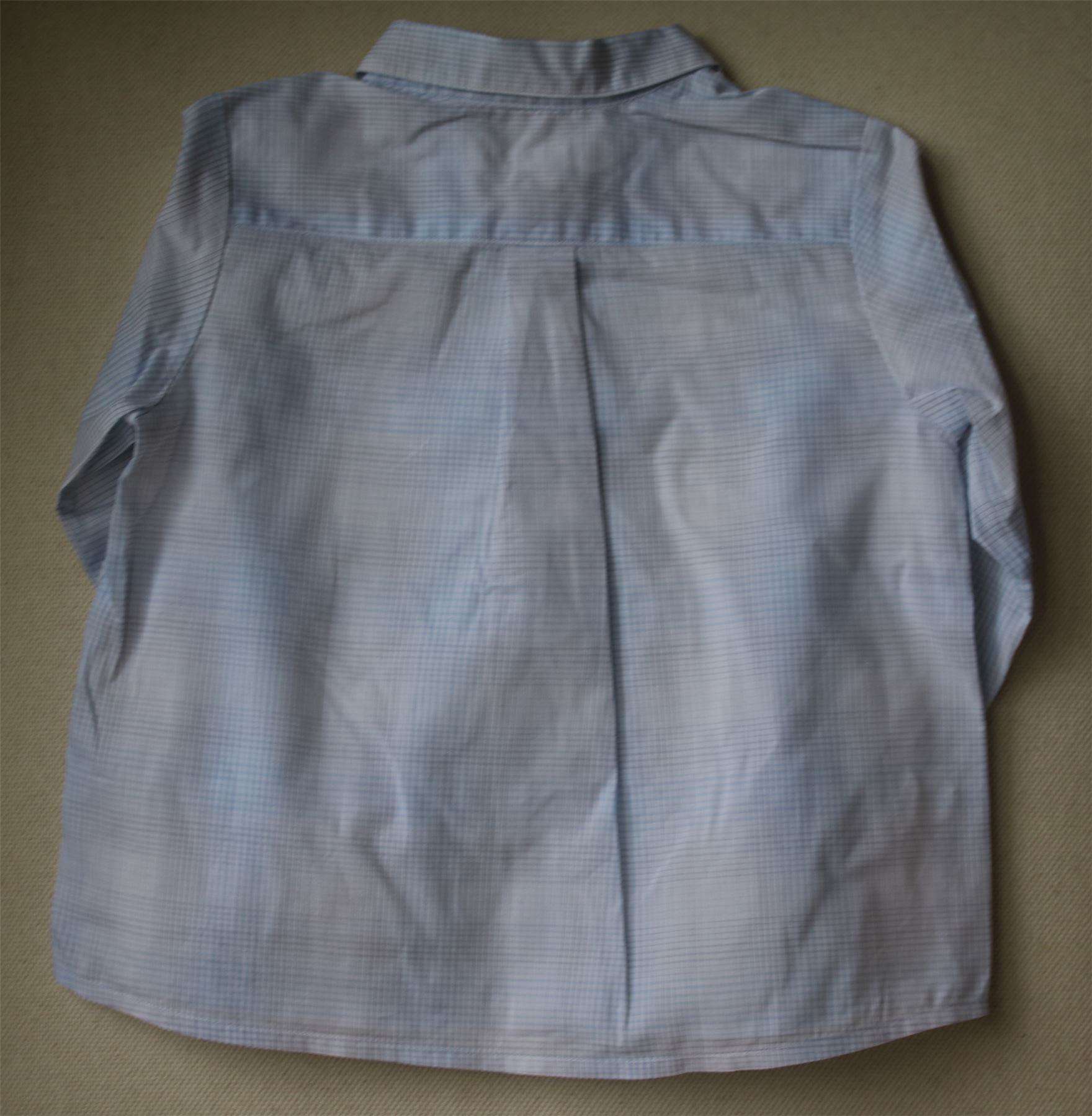 BONPOINT BABY BLUE CHECK SHIRT 2 YEARS - Image 2