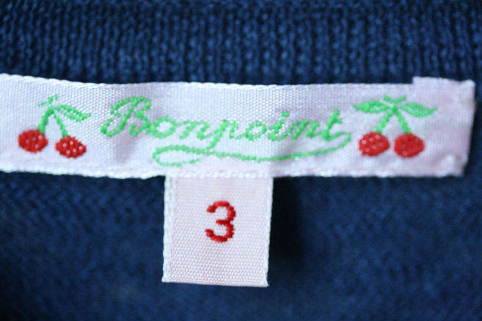 BONPOINT BABY BLUE LINEN CARDIGAN 3 YEARS - Image 3