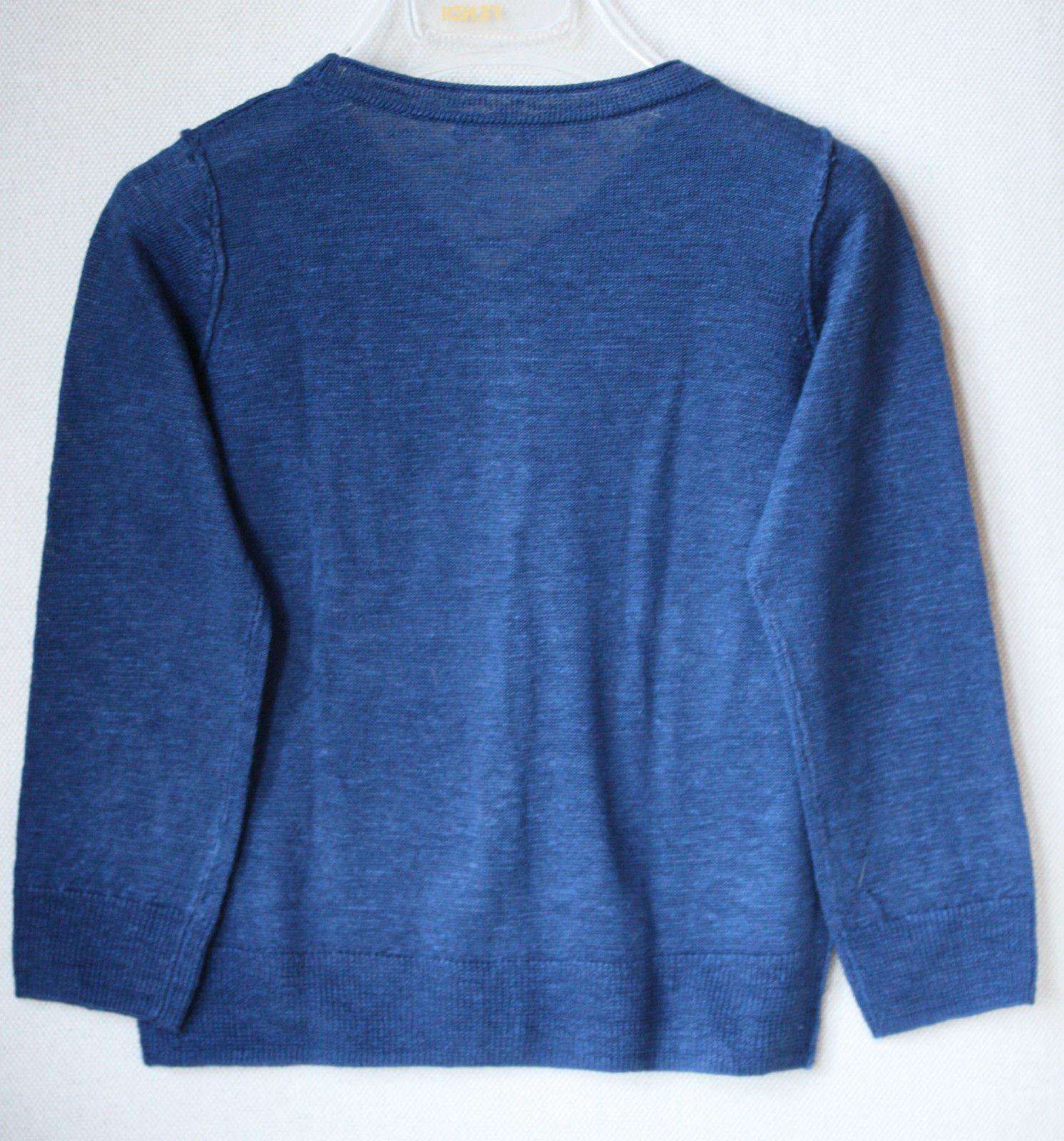 BONPOINT BABY BLUE LINEN CARDIGAN 3 YEARS - Image 4