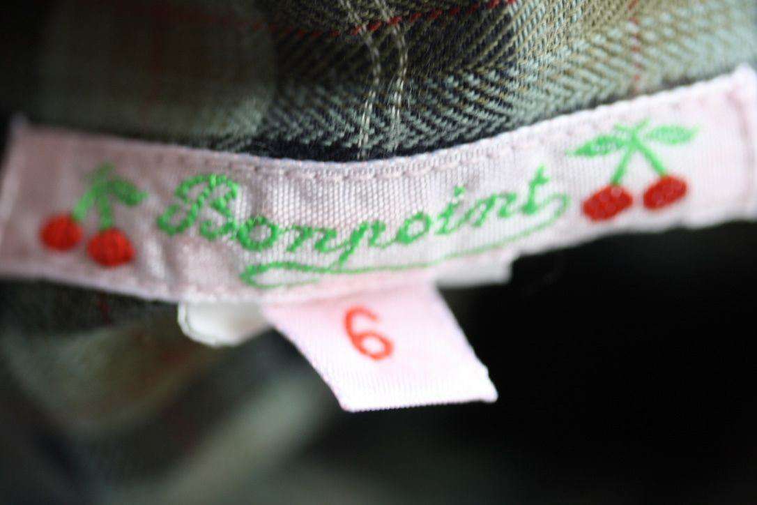 BONPOINT BABY CHECKED SHIRT 6 MONTHS - Image 2