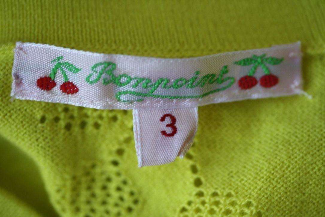 BONPOINT BABY CHERRIES COTTON CARDIGAN 3 YEARS - Image 4