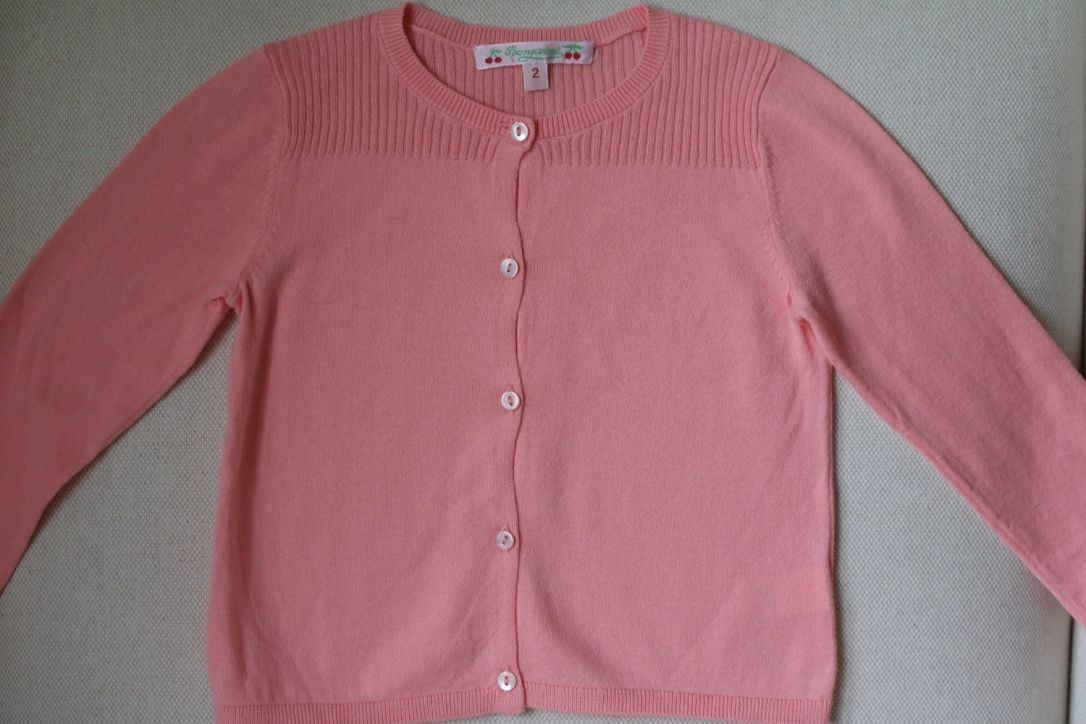 BONPOINT BABY CORAL CARDIGAN 2 YEARS - Image 2