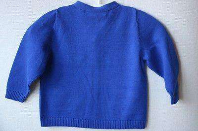 BONPOINT BABY COTTON BLUE CARDIGAN 12 MONTHS - Image 3