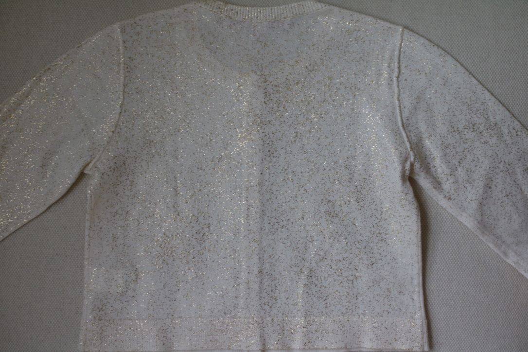 BONPOINT BABY CREAM SPARKLE CARDIGAN 2 YEARS - Image 3