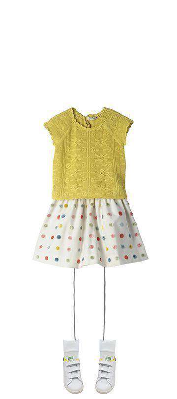 BONPOINT BABY CROCHET YELLOW SWEATER TOP 3 YEARS - Image 3