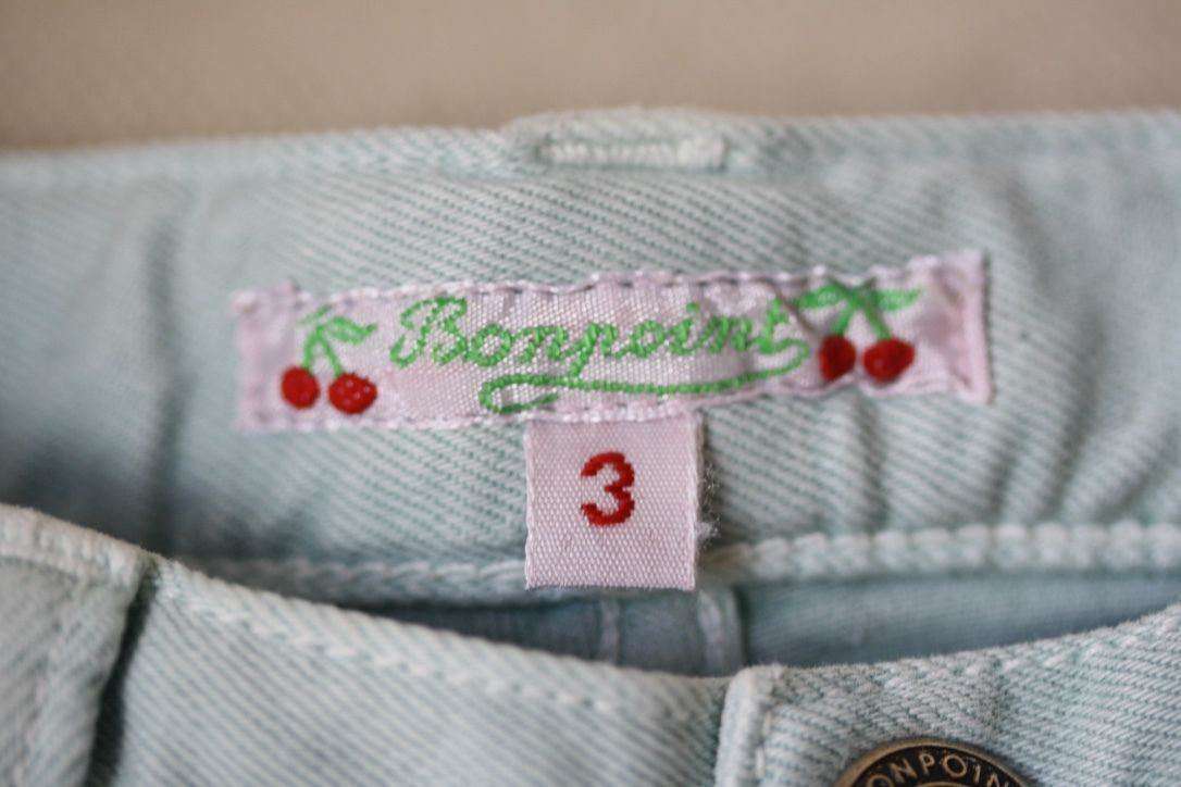 BONPOINT BABY GIRLS CENDY BLUE DENIM SHORTS 3 YEARS - Image 3