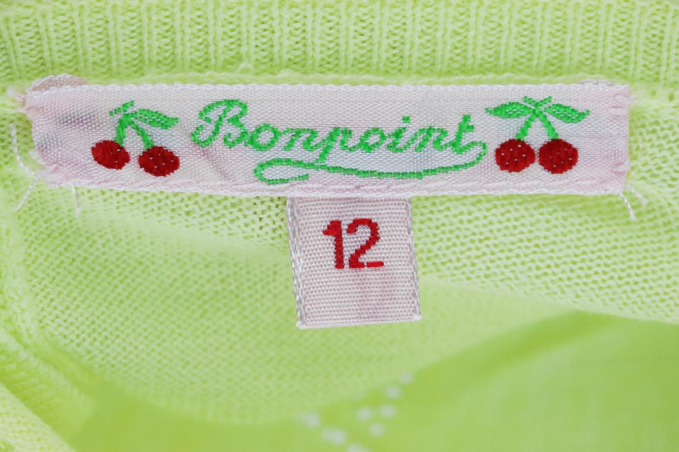 BONPOINT BABY GIRLS COTTON ONESIE 12 MONTHS - Image 4