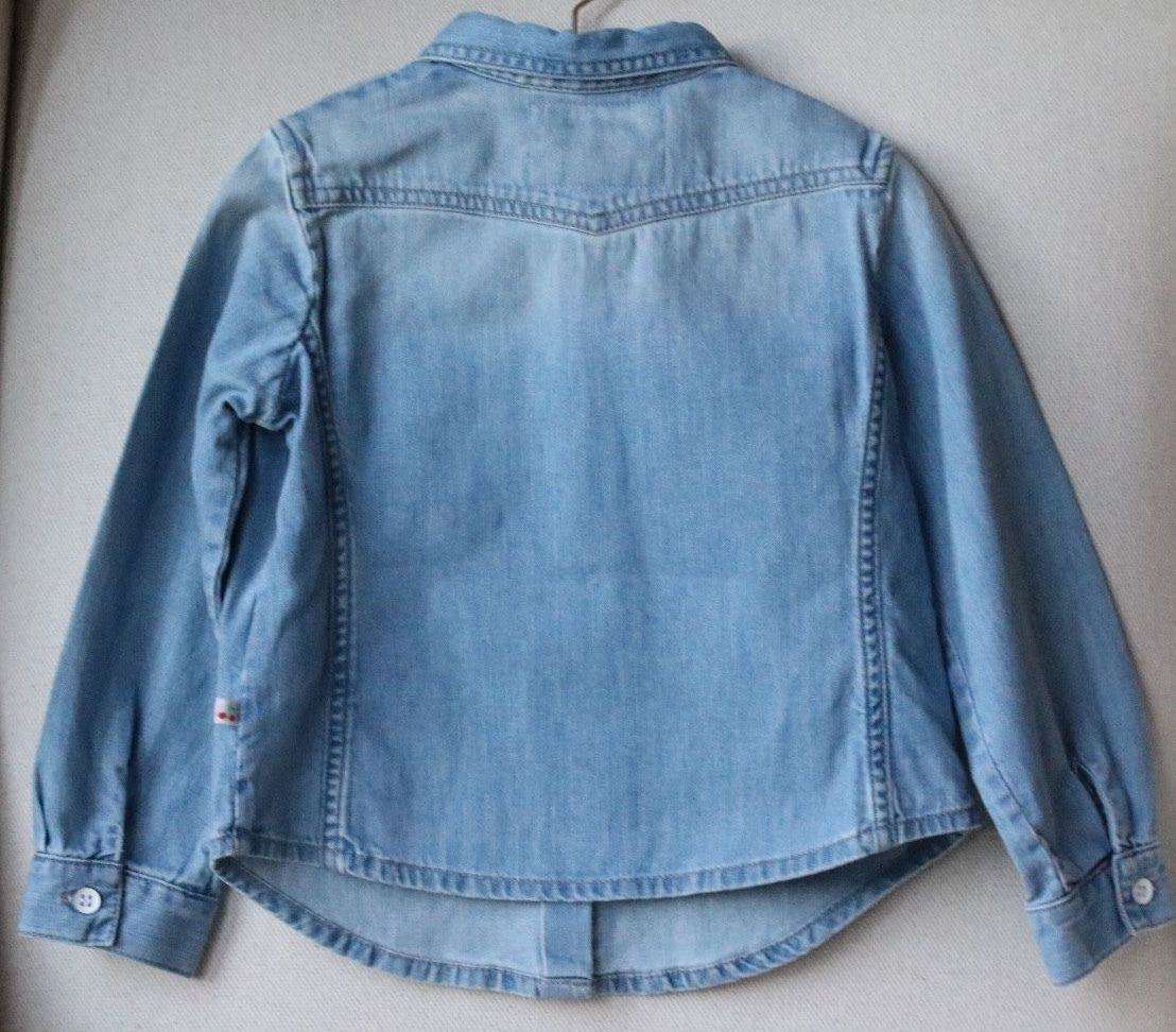 BONPOINT BABY GIRLS DENIM SHIRT 3 YEARS - Image 3