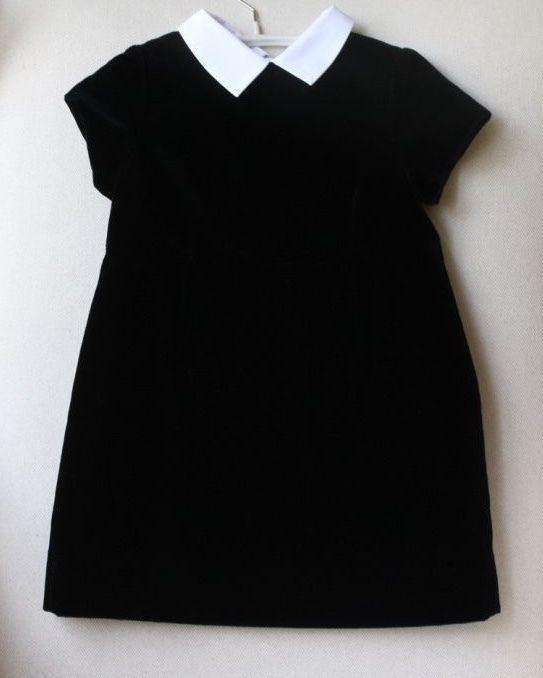BONPOINT BABY GIRLS DIVA BLACK VELVET DRESS 4 YEARS - Image 2