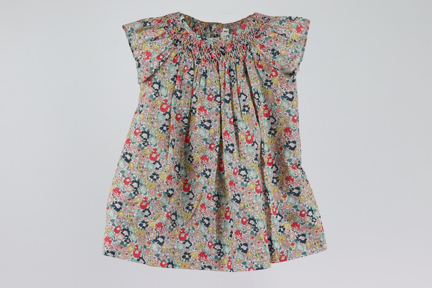 BONPOINT BABY GIRLS FLORAL COTTON DRESS 12 MONTHS - Image 2