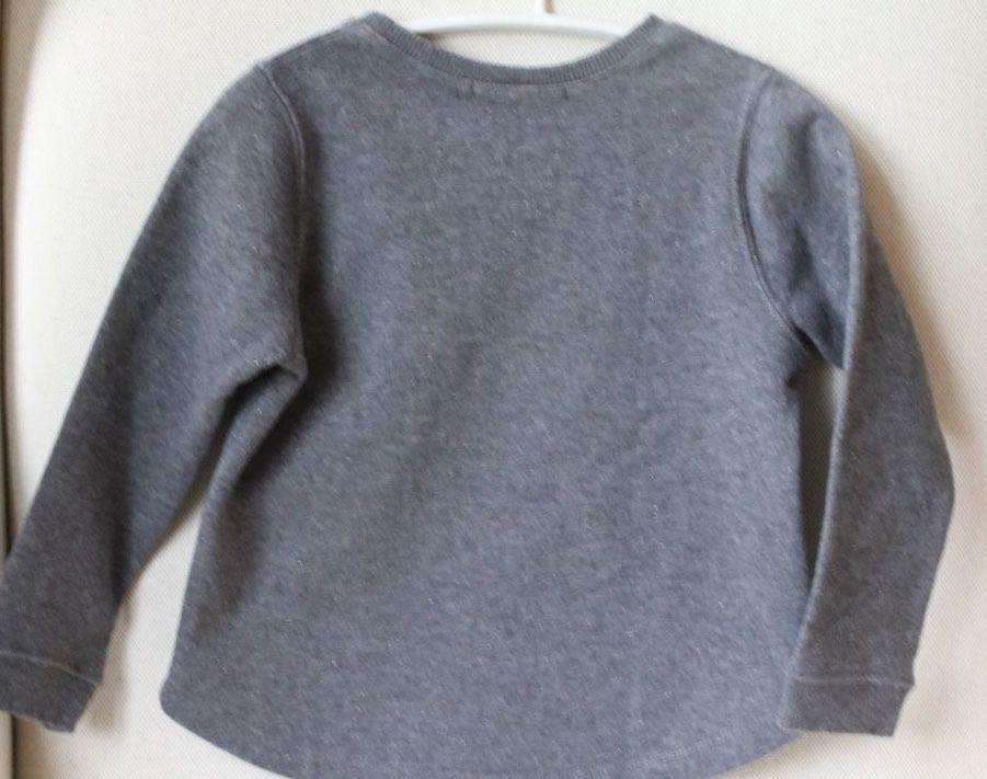BONPOINT BABY GIRLS GREY LOVE SWEATSHIRT 3 YEARS - Image 3
