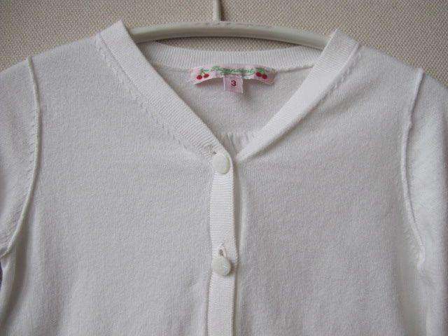 BONPOINT BABY GIRLS IVORY CARDIGAN 3 YEARS - Image 2