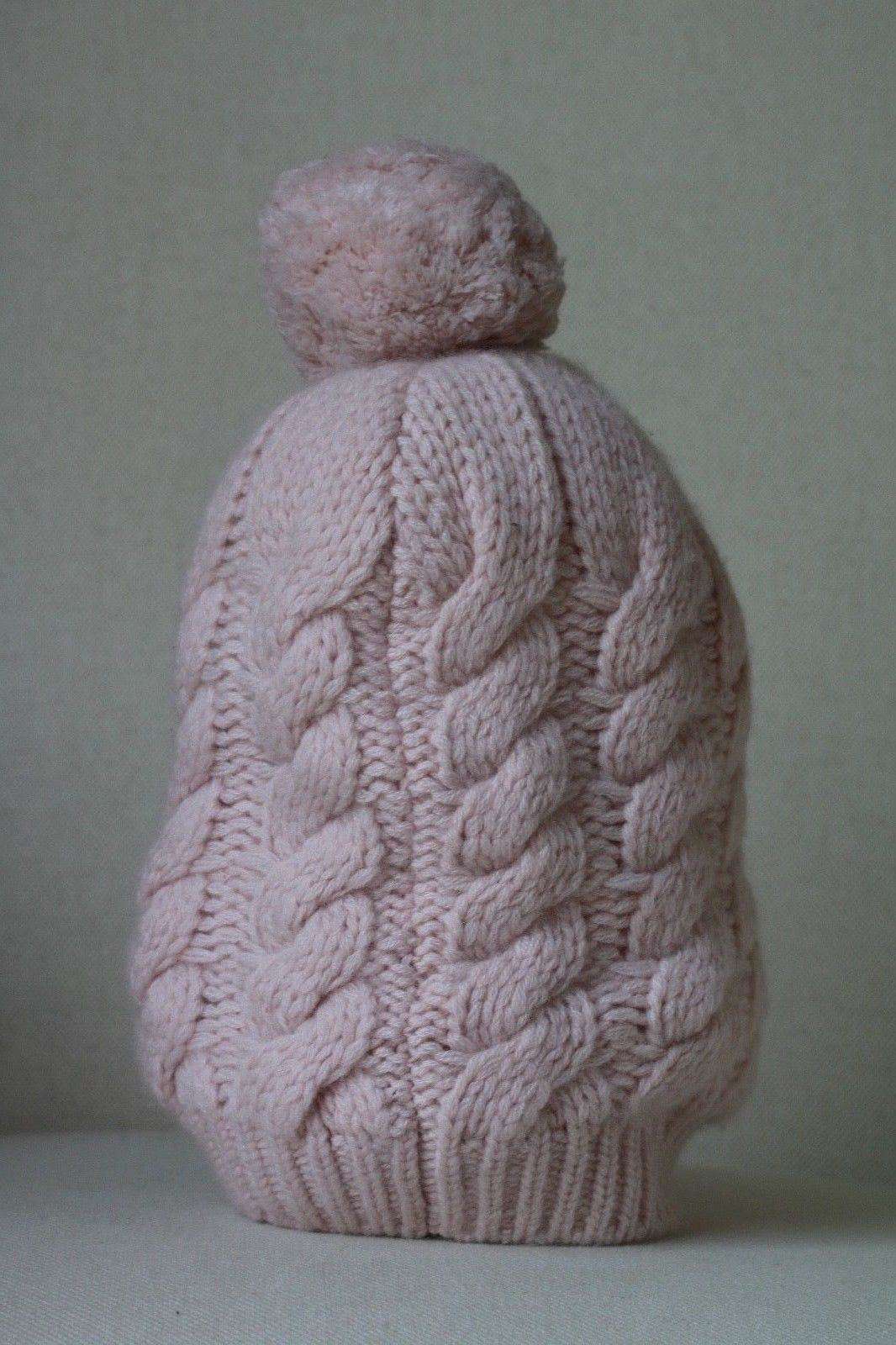 BONPOINT BABY GIRLS PINK CASHMERE HAT 3-6 YEARS - Image 3