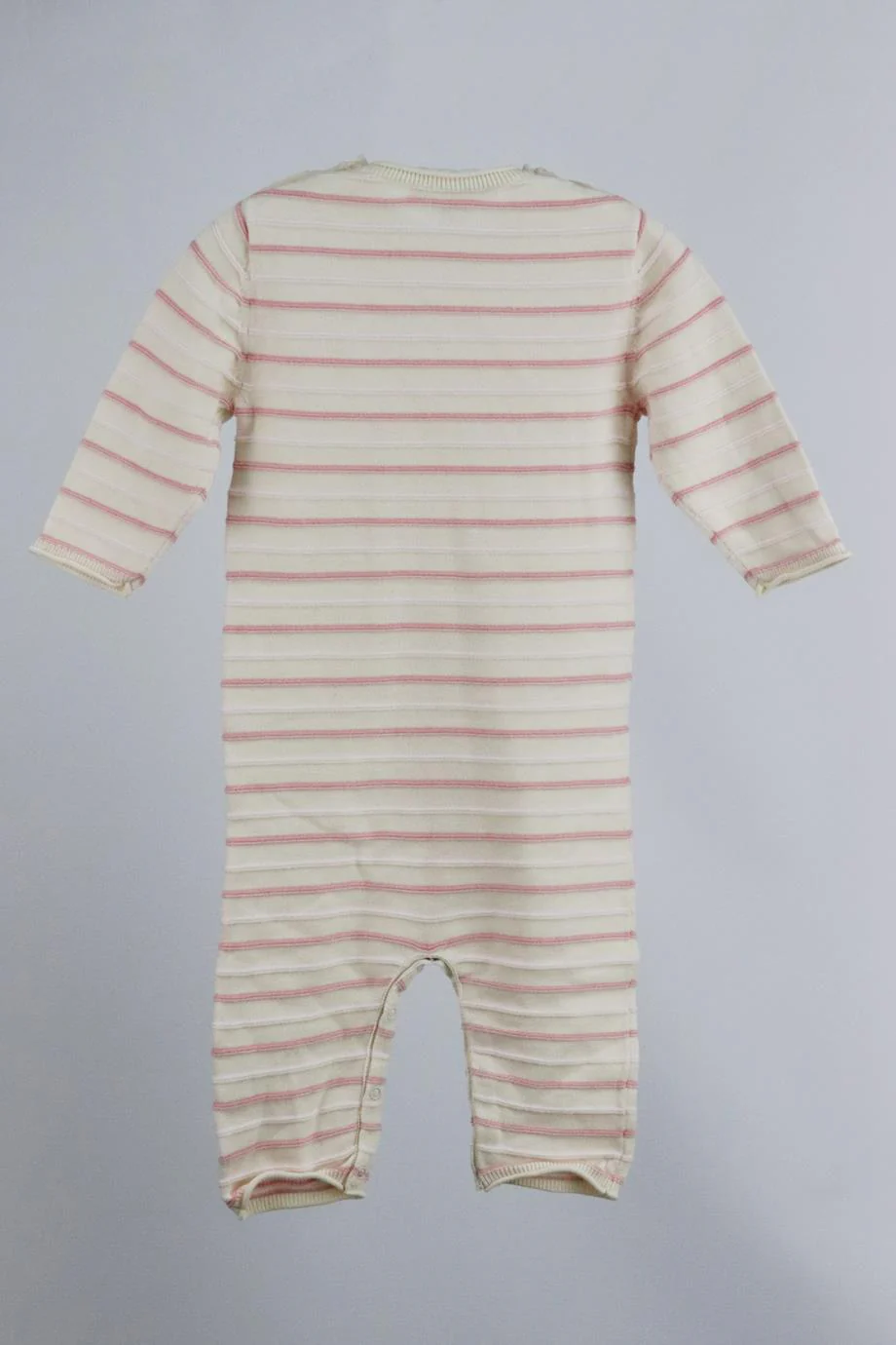 BONPOINT BABY GIRLS STRIPPED COTTON ONESIE 12 MONTHS - Image 3