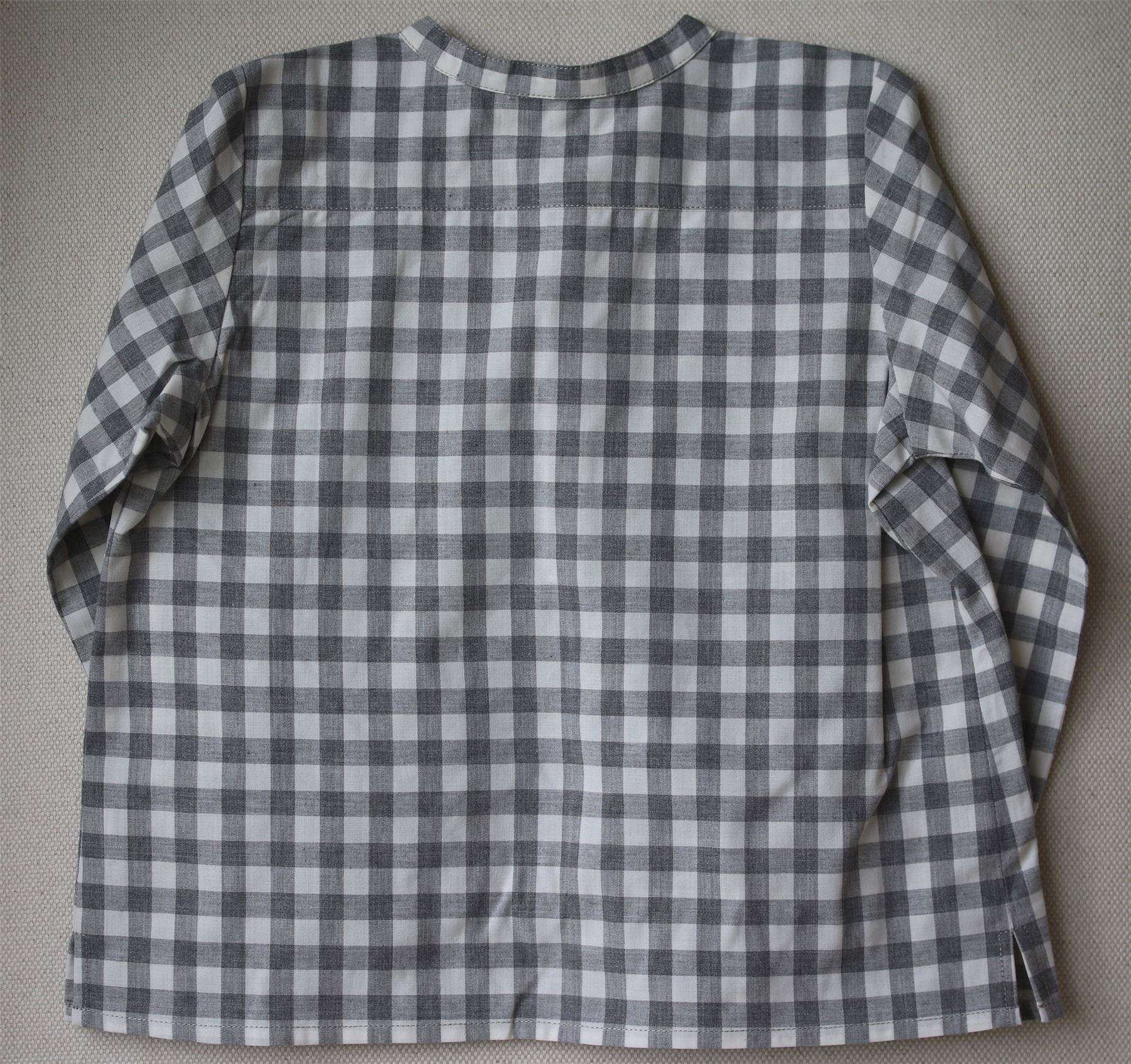 BONPOINT BABY GREY CHECK SHIRT 2 YEARS - Image 2