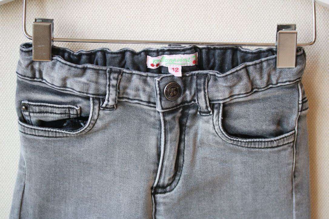BONPOINT BABY GREY JEANS 12 MONTHS - Image 6