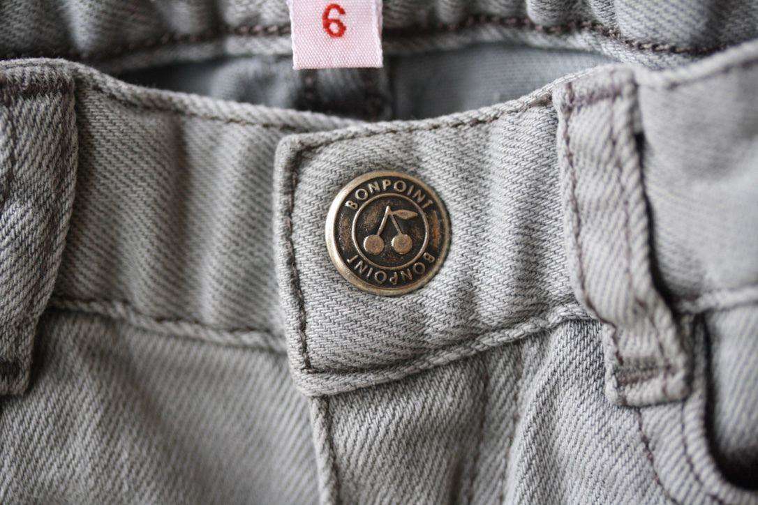 BONPOINT BABY GREY JEANS 6 MONTHS - Image 6
