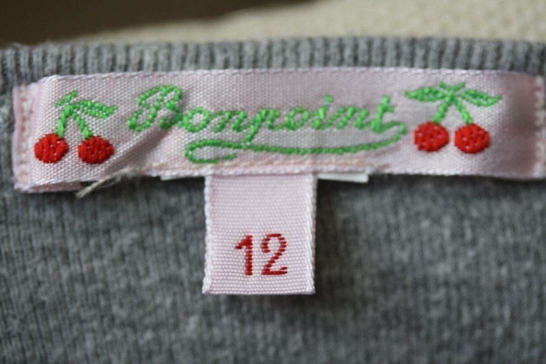 BONPOINT BABY GREY T-SHIRT TOP 12 MONTHS - Image 3