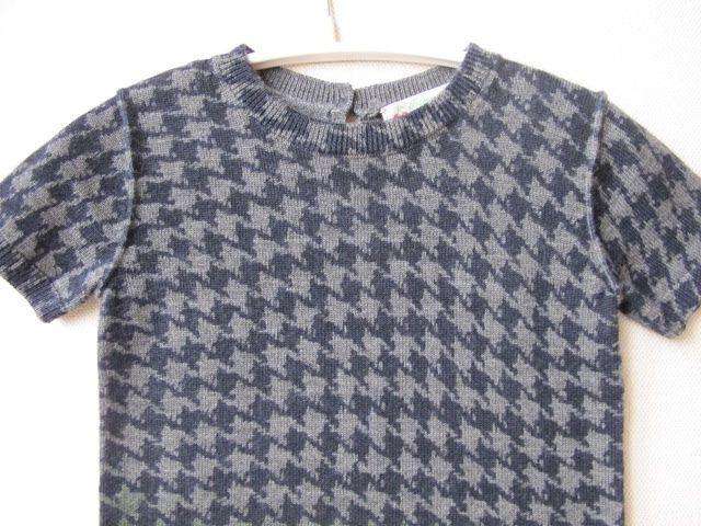 BONPOINT BABY HOUNDSTOOTH WOOL SWEATER TOP 3 YEARS - Image 5