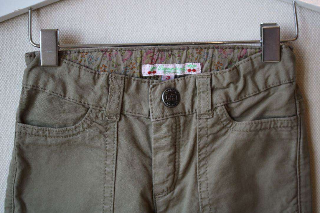 BONPOINT BABY KHAKI TROUSERS 3 YEARS - Image 2