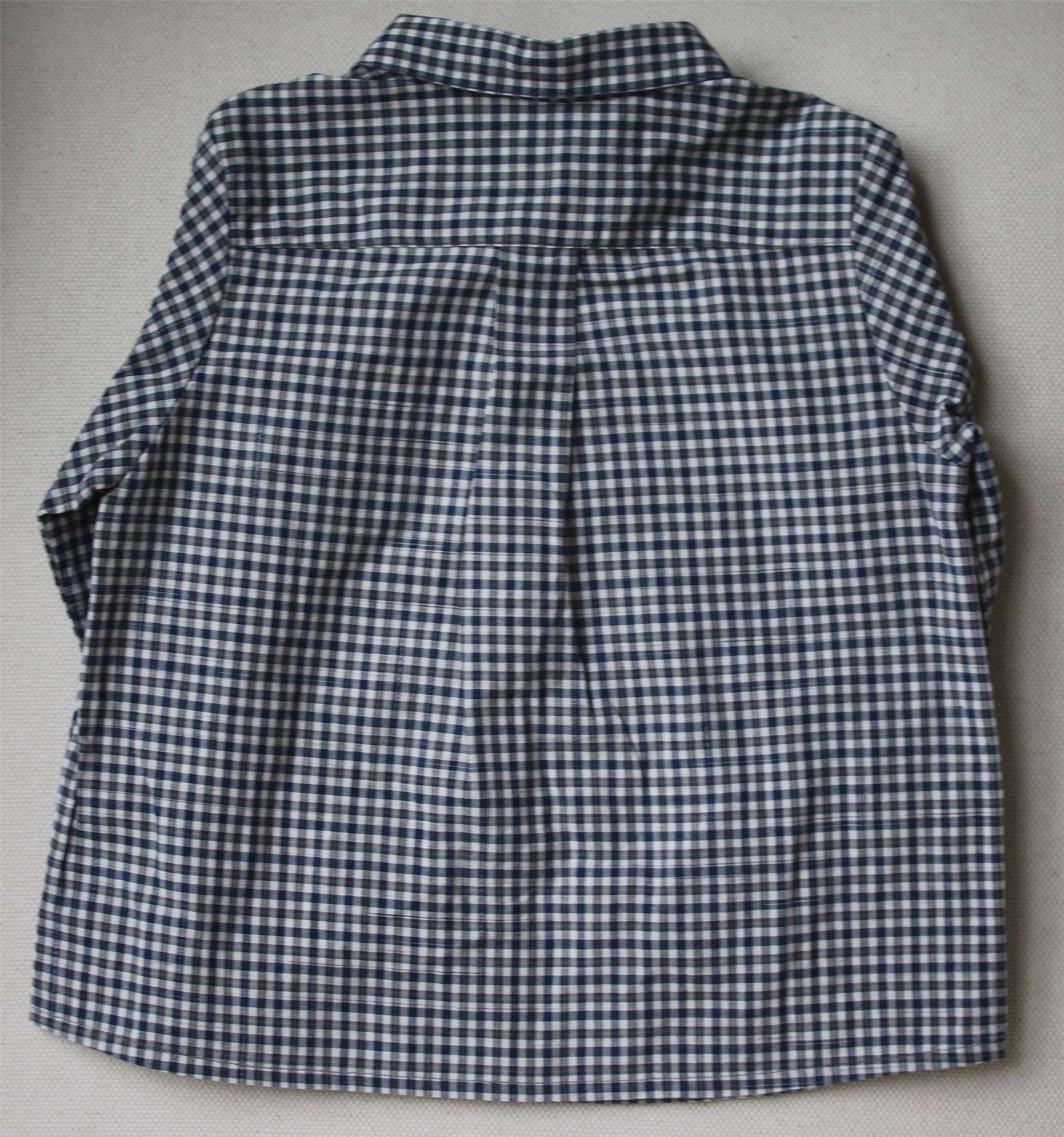 BONPOINT BABY NAVY BLUE CHECK SHIRT 2 YEARS - Image 2