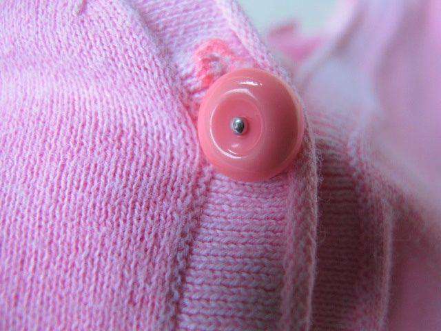 BONPOINT BABY NEON PINK COTTON CHERRIES CARDIGAN 3 YEARS - Image 4