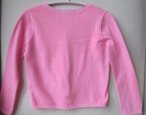 BONPOINT BABY NEON PINK COTTON CHERRIES CARDIGAN 3 YEARS - Image 6