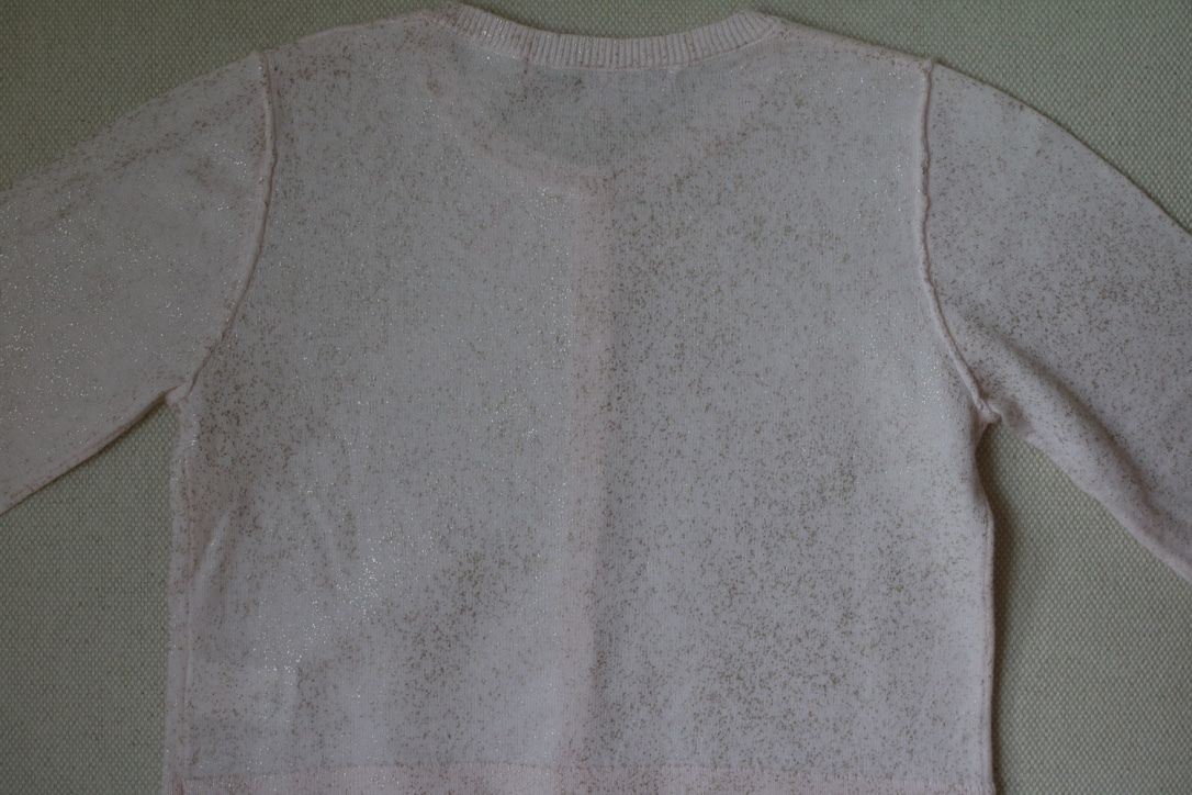 BONPOINT BABY PINK SPARKLE CARDIGAN 2 YEARS - Image 4