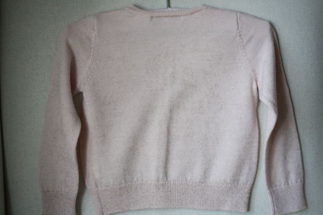 BONPOINT BABY PINK SPARKLE CARDIGAN 2 YEARS - Image 4