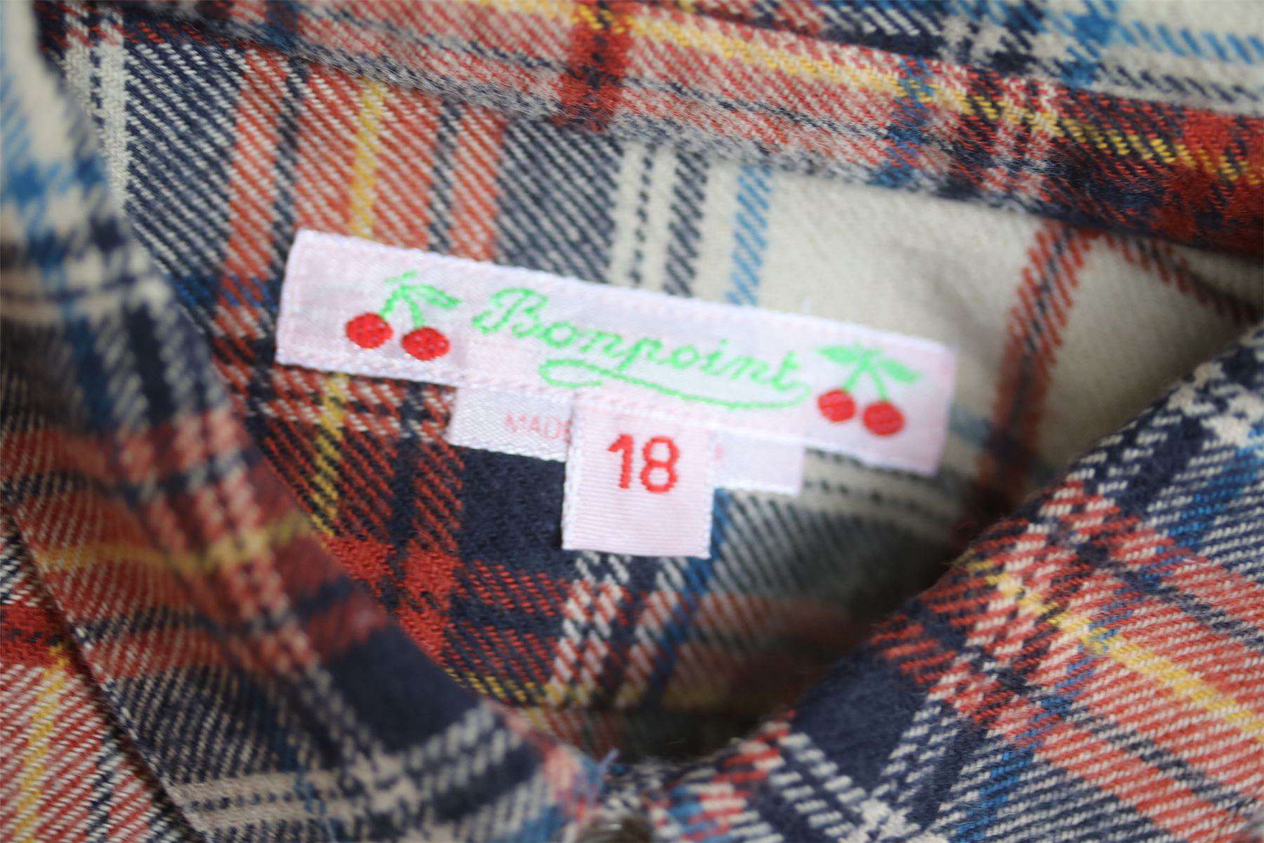 BONPOINT BABY PLAID SHIRT 18 MONTHS - Image 3