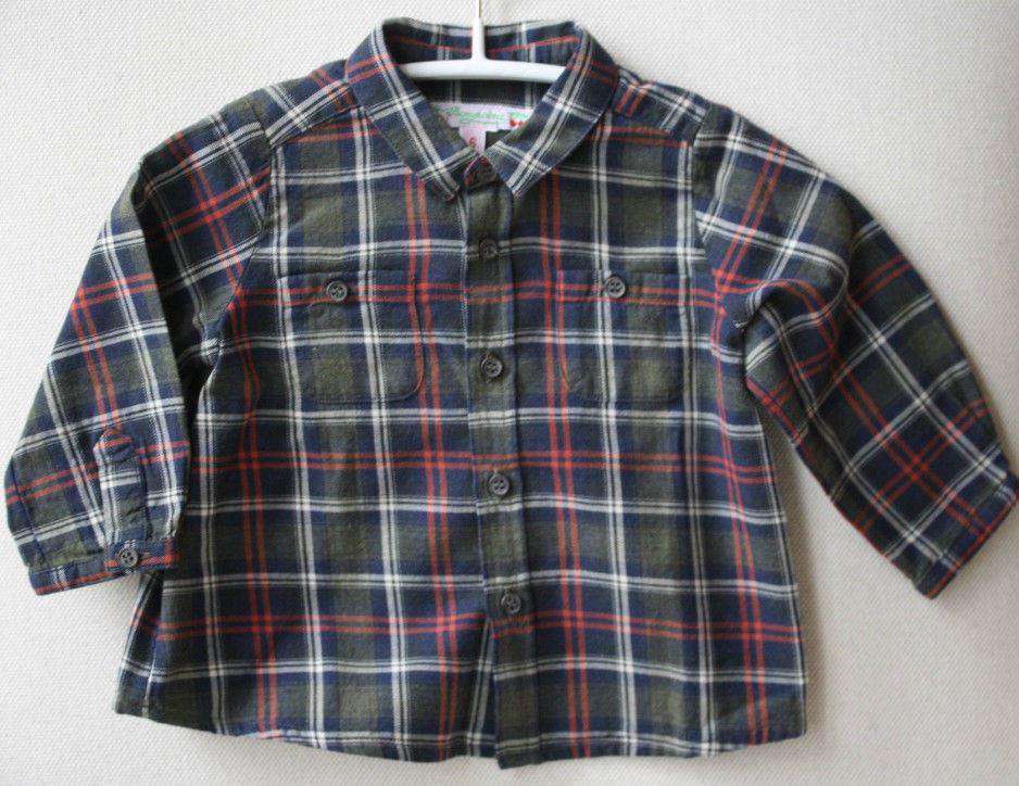 BONPOINT BABY PLAID SHIRT 6 MONTHS - Image 2