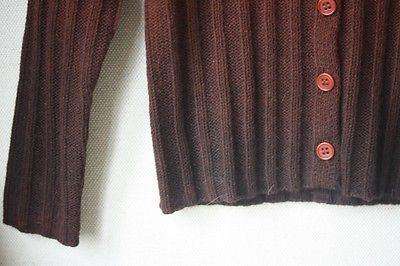 BONPOINT BABY RUST WOOL ANGORA RIBBED CARDIGAN 3 YEARS - Image 2