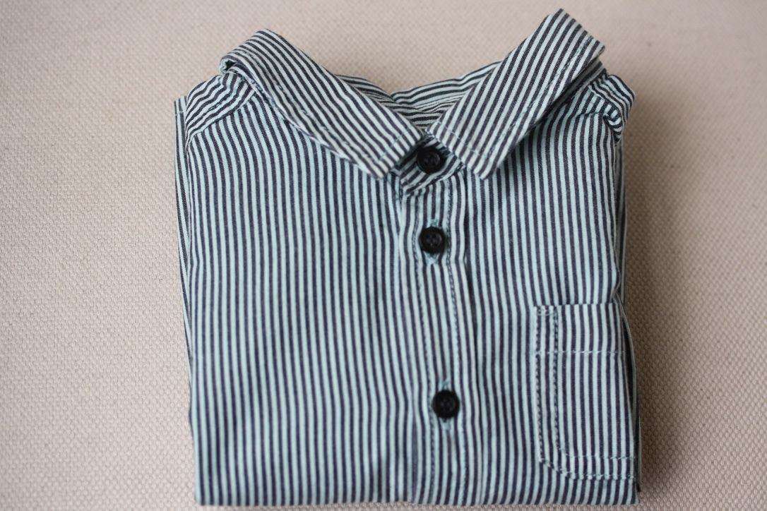 BONPOINT BABY STRIPED SHIRT 6 MONTHS - Image 2