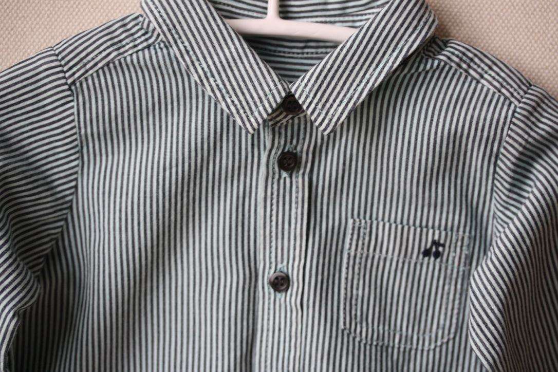 BONPOINT BABY STRIPED SHIRT 6 MONTHS - Image 3