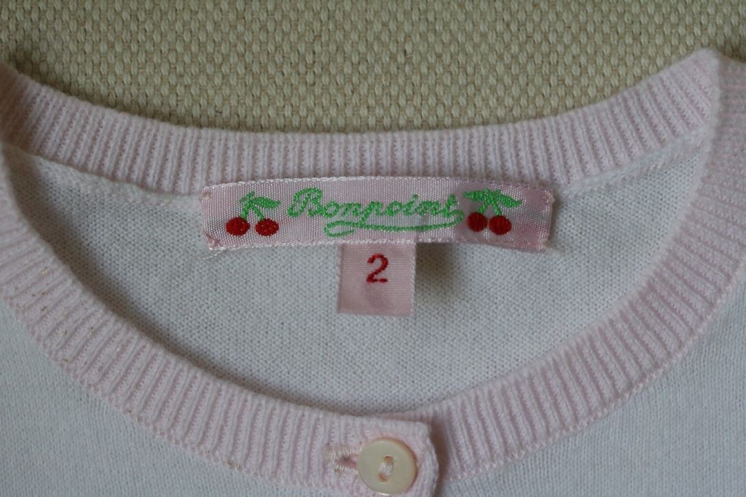 BONPOINT BABY WHITE CARDIGAN 2 YEARS - Image 3