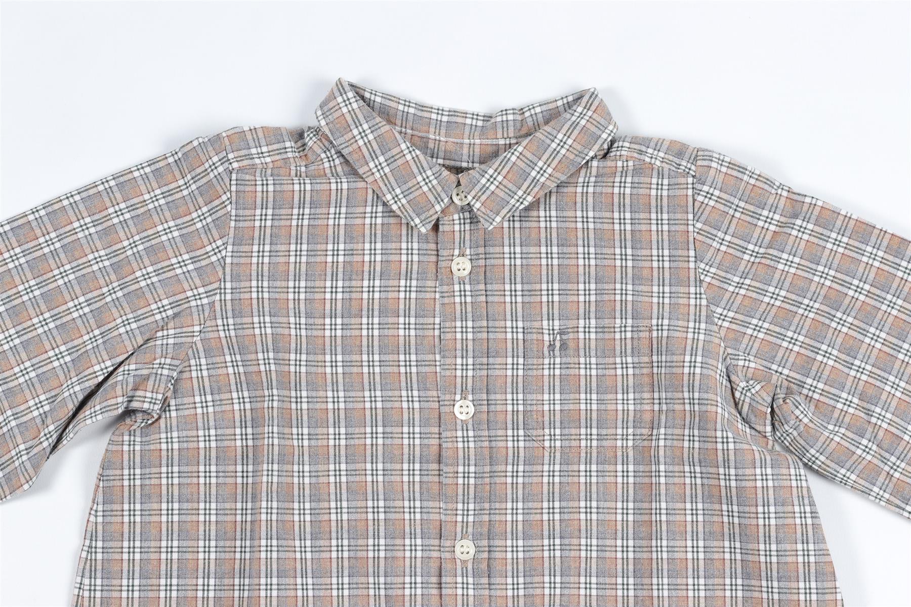 BONPOINT BEIGE BABY BOYS SHIRT 18 MONTHS - Image 3
