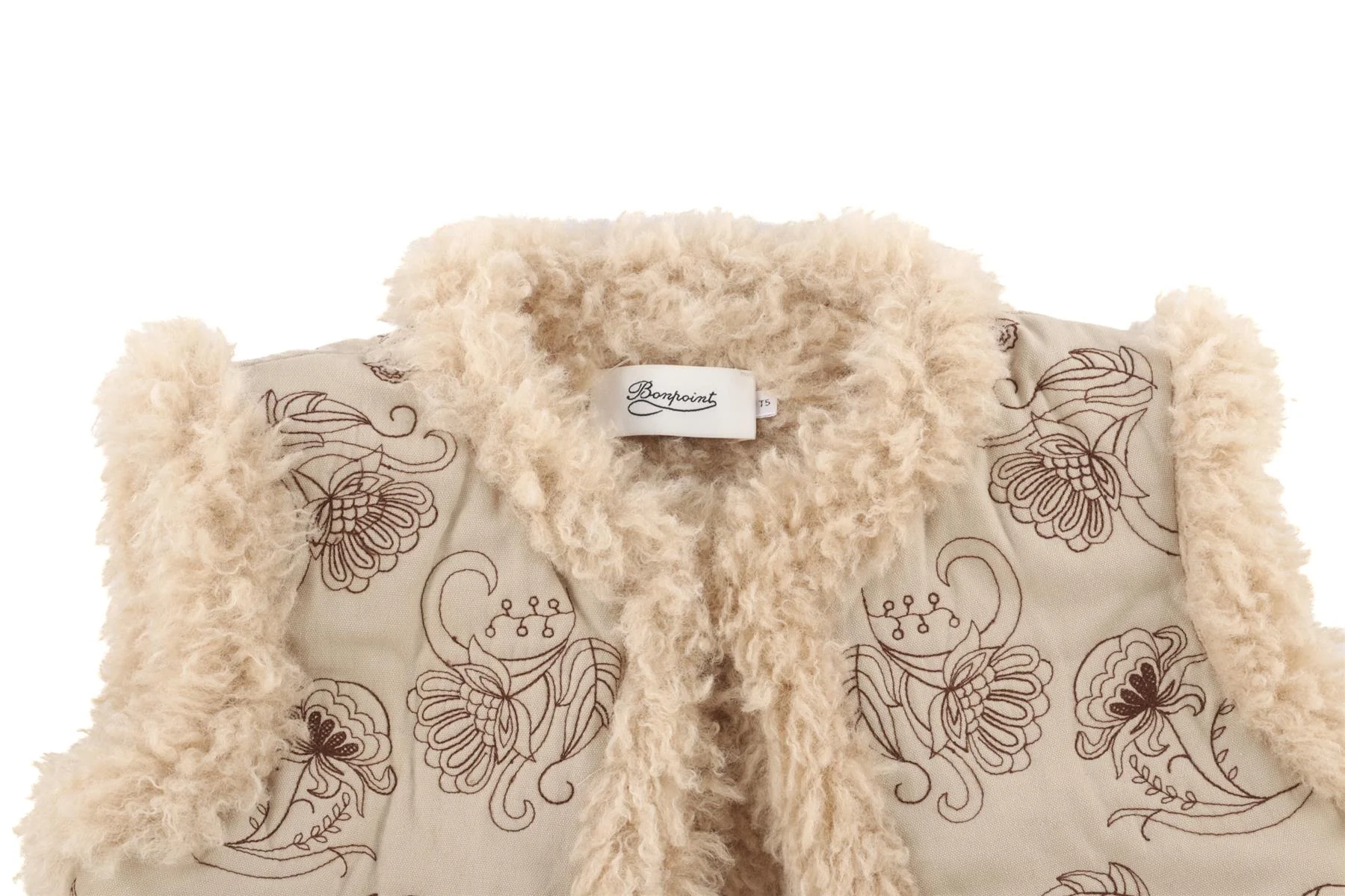 BONPOINT BEIGE KIDS GIRLS GILET 5 YEARS - Image 3