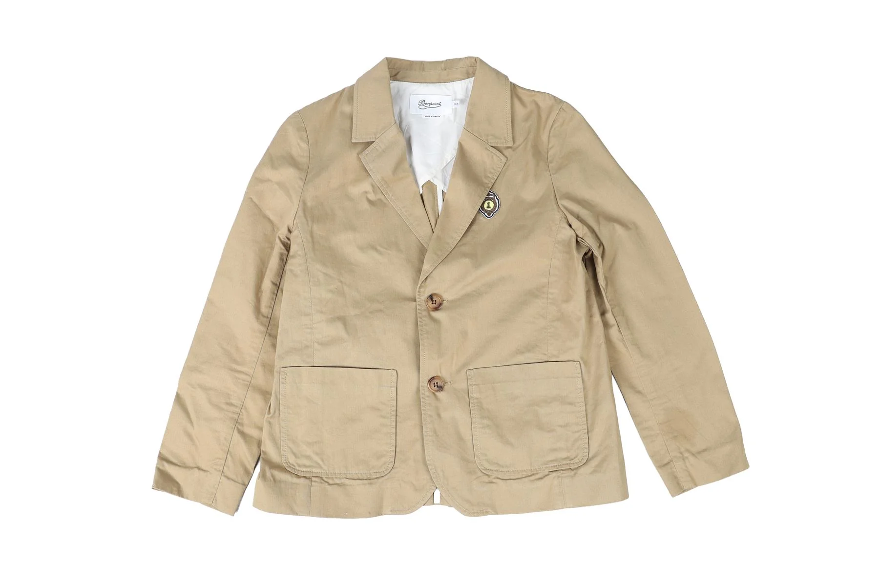 BONPOINT BEIGE TEEN BOYS BLAZER 14 YEARS - Image 3