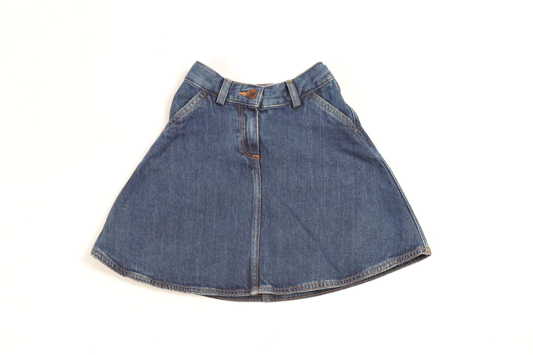 BONPOINT BLUE KIDS GIRLS DENIM SKIRT 6 YEARS - Image 7