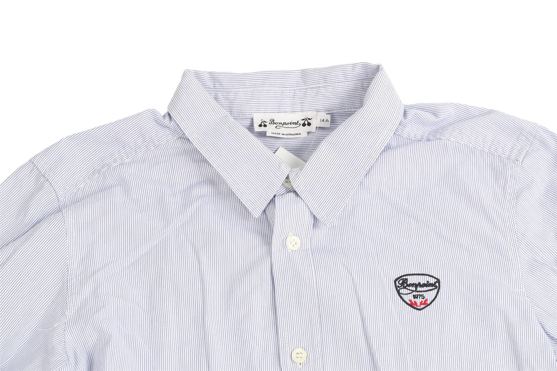 BONPOINT BLUE TEEN BOYS SHIRT 14 YEARS - Image 3