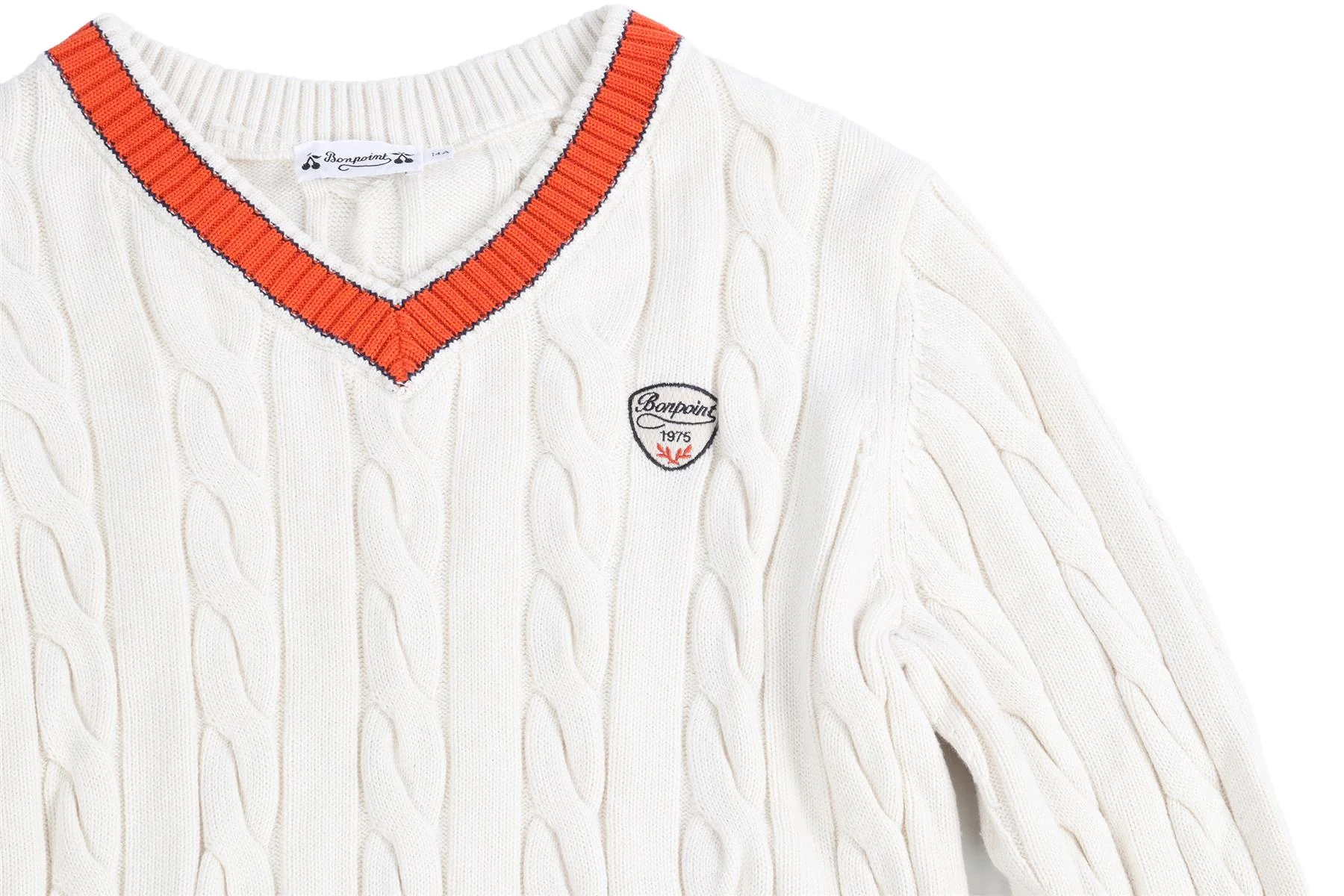 BONPOINT CREAM TEEN BOYS SWEATER 14 YEARS - Image 3