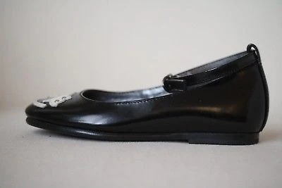 BONPOINT GIRLS BLACK LEATHER SHOES EU 24 UK 7 - Image 6