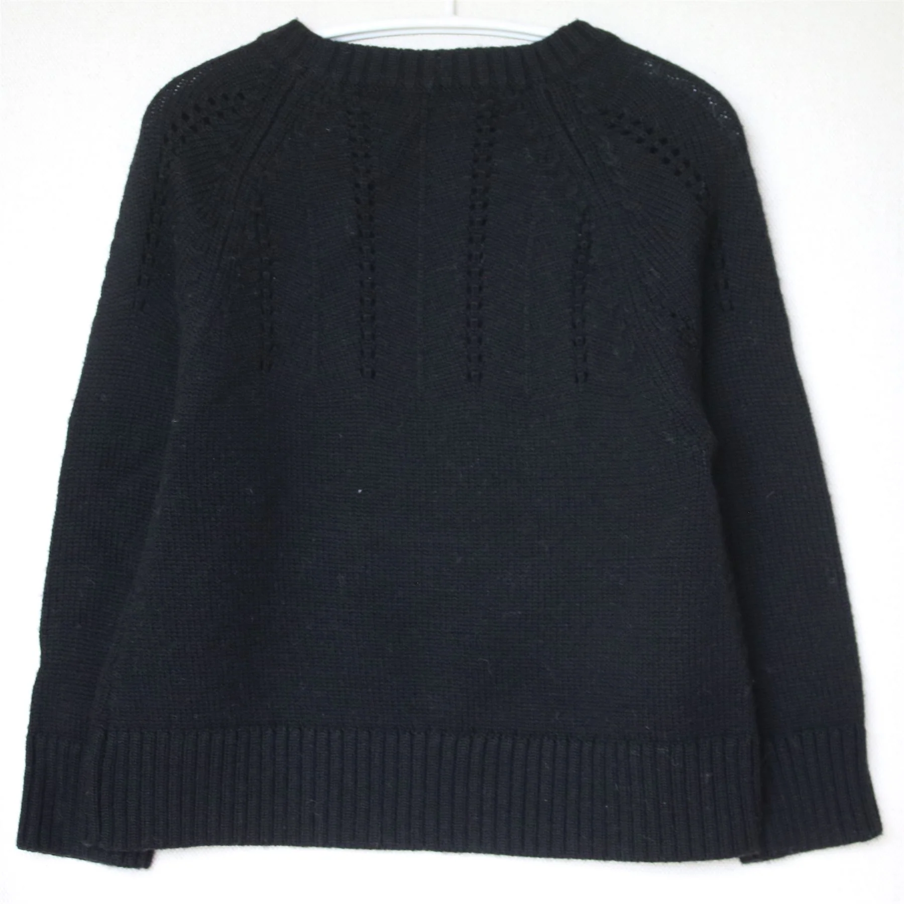 BONPOINT GIRLS BLACK WOOL SWEATER 4 YEARS - Image 3