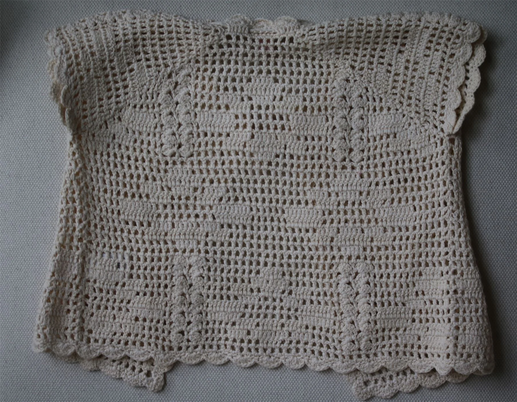 BONPOINT GIRLS CREAM CROCHET SHORT-SLEEVED CARDIGAN 2 YEARS - Image 3