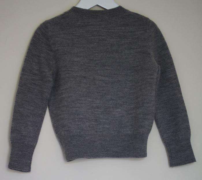BONPOINT GIRLS GREY SEQUIN CHERRY SWEATER 4 YEARS - Image 2