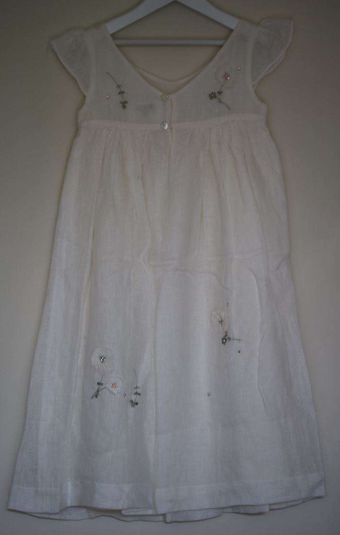 BONPOINT GIRLS IVORY GALANTE DRESS 6 YEARS - Image 3