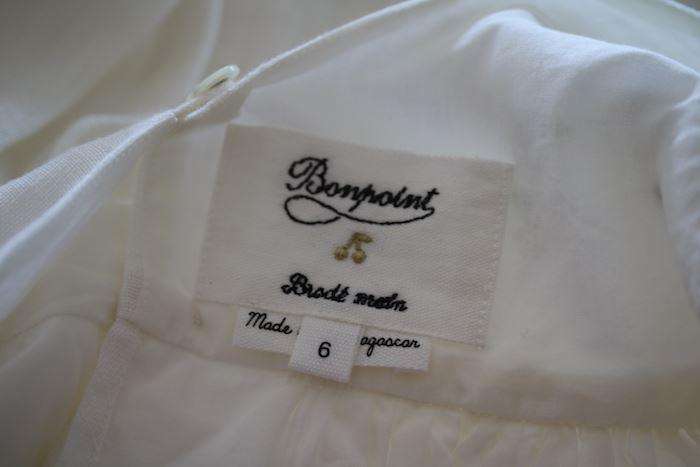 BONPOINT GIRLS IVORY GALANTE DRESS 6 YEARS - Image 4