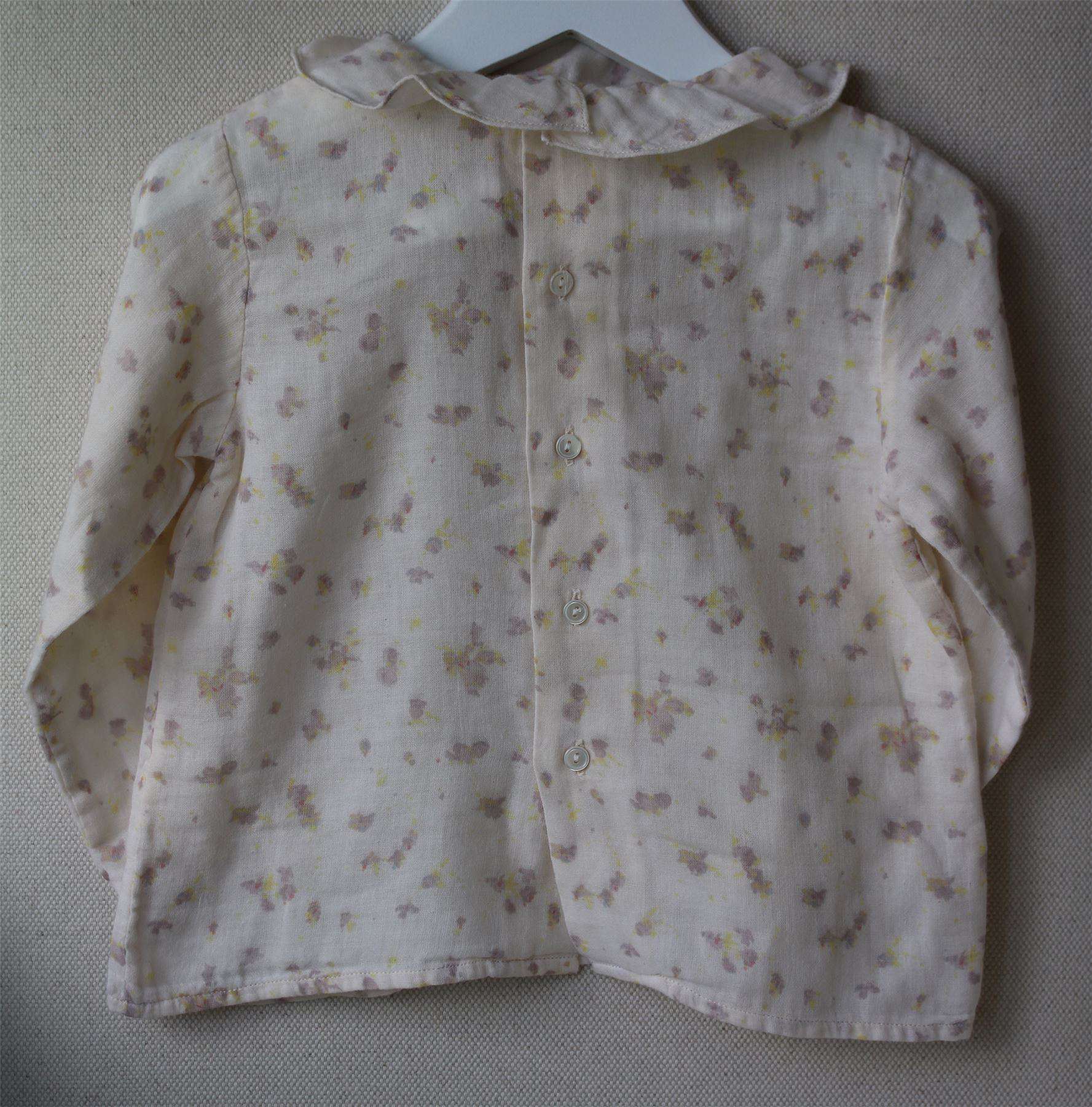 BONPOINT GIRLS IVORY GANITI BLOUSE TOP 2 YEARS - Image 2