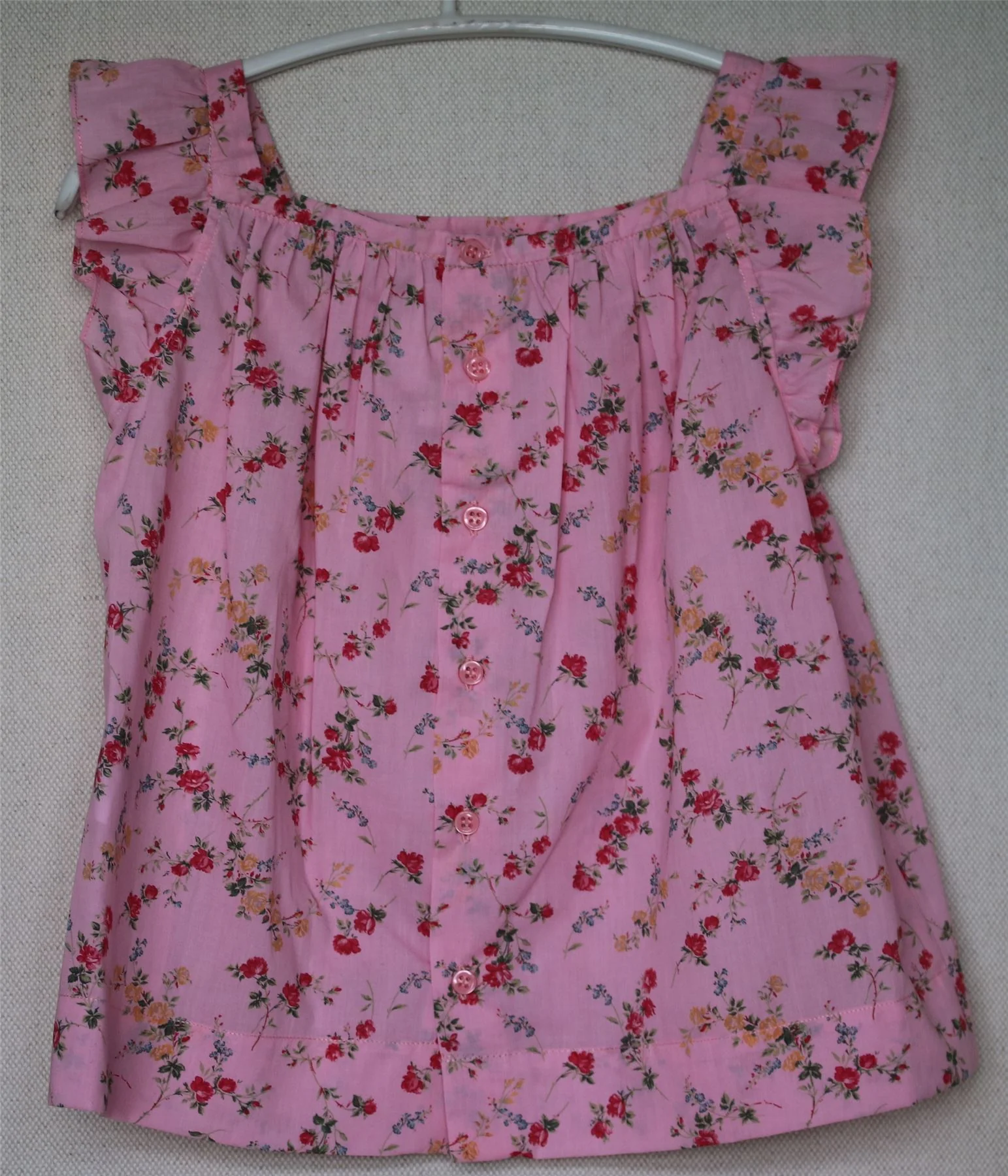 BONPOINT GIRLS PINK FLORAL ELISE TOP 4 YEARS - Image 3