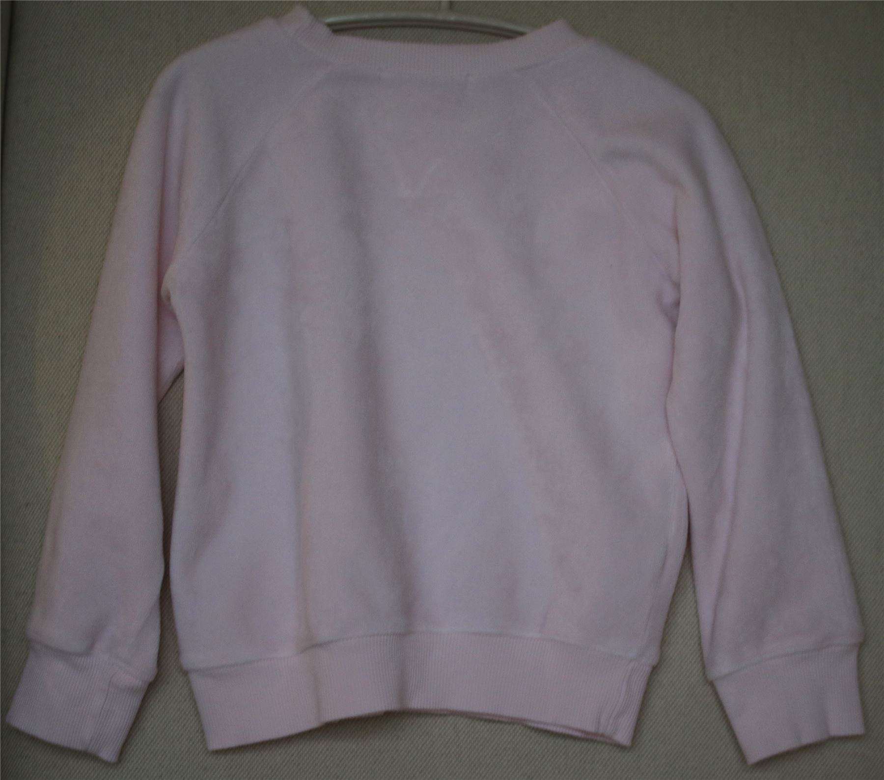 BONPOINT GIRLS PINK VELOUR SWEATER 4 YEARS - Image 2